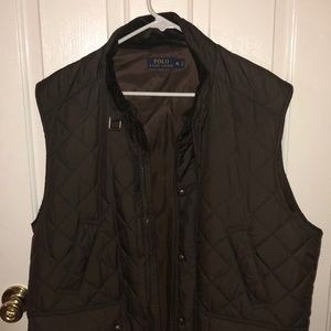 Brown Quilted Vest by Polo Ralph Lauren (Sz XL)